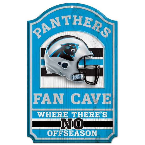 Carolina Panthers Sign 11x17 Wood Fan Cave Design Z157-3208505402
