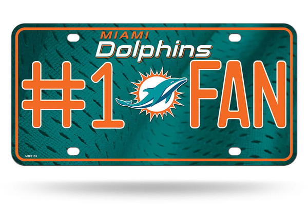 Miami Dolphins License Plate #1 Fan Z157-6734548515