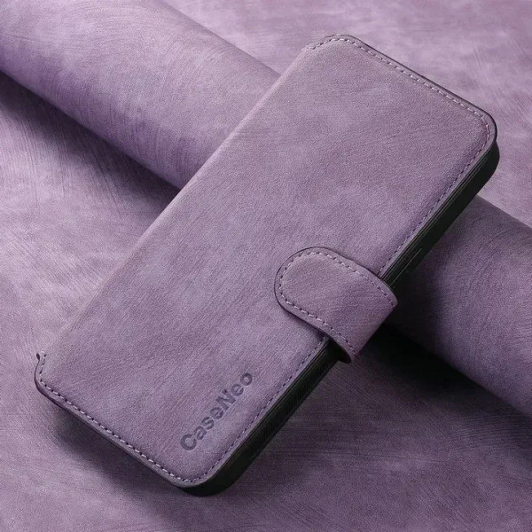 Color: PURPLE, Material: PU - For Motorola Edge 50 Neo 60 Fusion 5G Luxury Case Leather Wallet Card F640-12000051415323298
