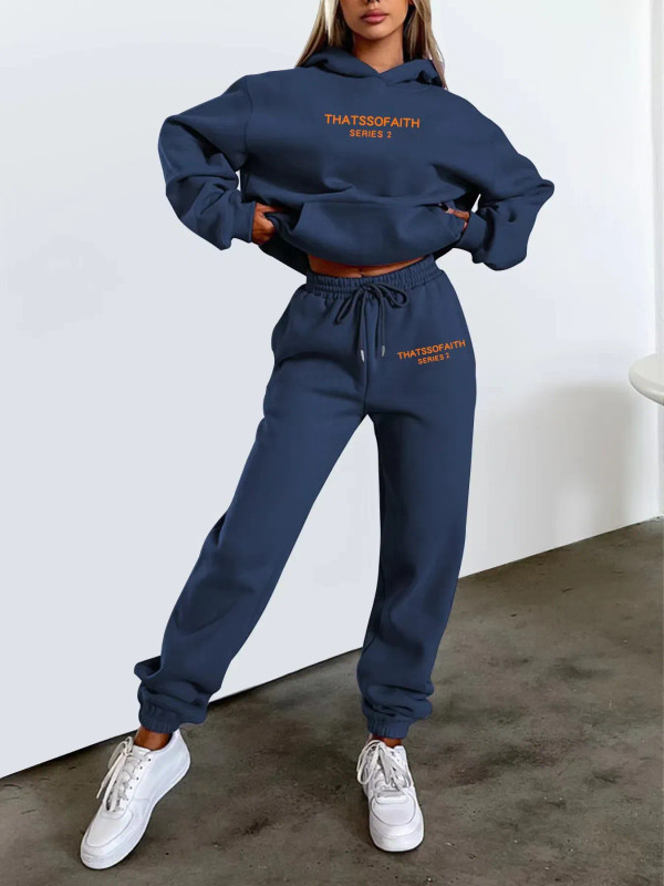 Color: Red, Size: L, Ships From: CHINA - 2025 Autumn Winter Women's Sets 2pcs Hoodies Pants Suit Sp F640-12000050959598669