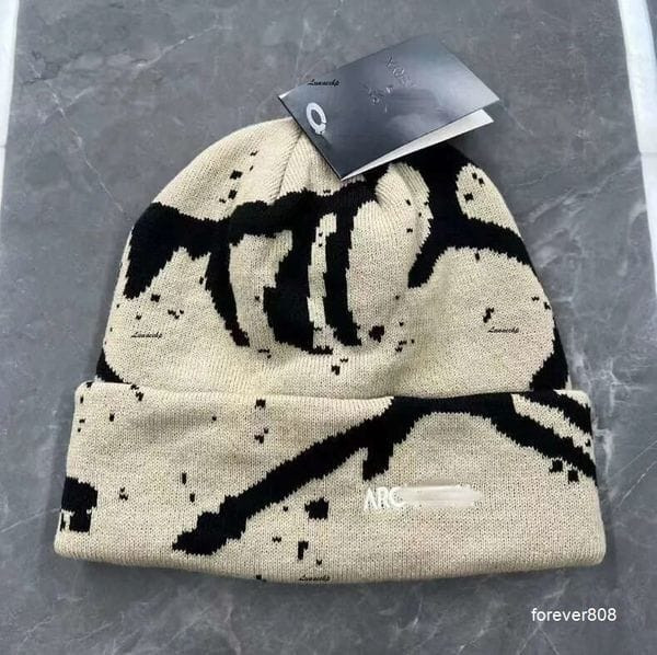 Color: Navy Blue - Beanie/Skull Caps arcs beanies Fashion Classic arc Beanie Designer Winter Hat Be Y829-1441139273711730820