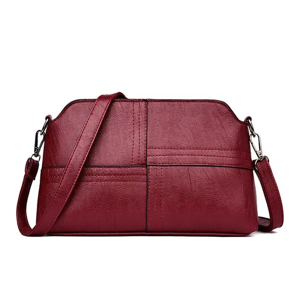 Color: Yellow, Size: S - New Casual mama Messenger Bags Crossbody PU Leather Black Handbags for Wom F640-12000035938115368