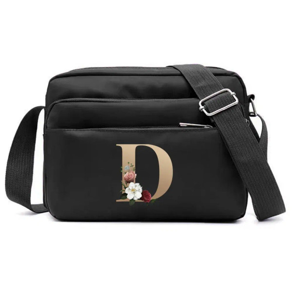 Color: Brown - New Fashion Multi-layer Travel Leisure Simple Storage Bag Black Gold Letter Series P F640-12000038175142850