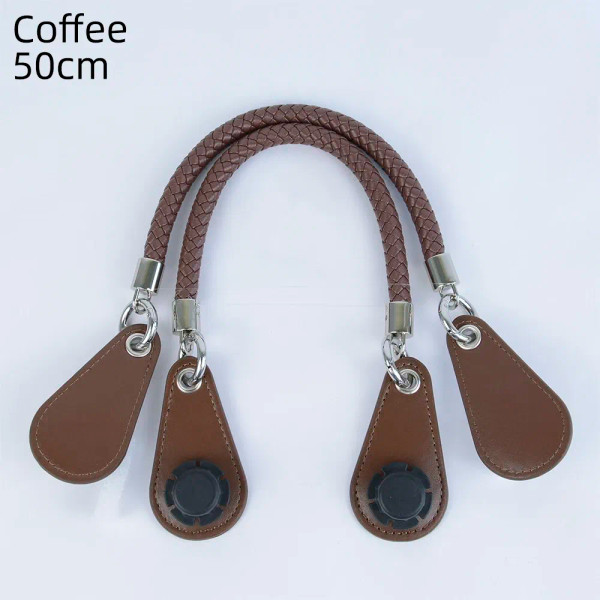 Color: Red, Ships From: CHINA - 2025 Obag PU Woven braided leather Rope Handles strap belt for O Ba F640-12000050654750150