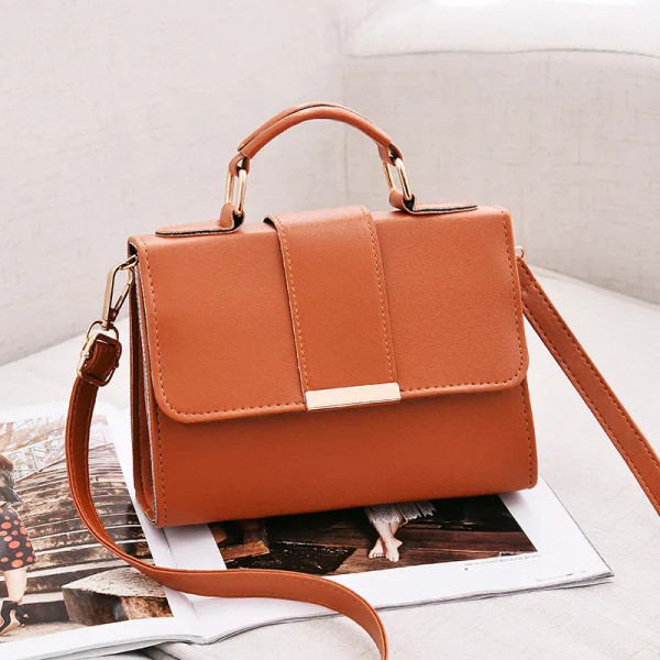 Color: PURPLE, Size: S - Hot Sale Flap Sling Shoulder Bags for Women Solid Color Crossbody Messenge F640-12000035898911381