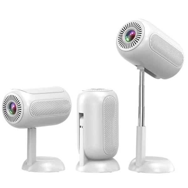 TS-6 Android 11 WiFi6 4K Mini Projector Hidden Lift Gimbal Projector US Plug(White) A146-TBD0605305601A