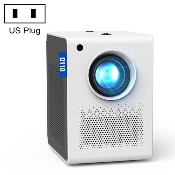 D110 180 ANSI Lumens Mini LED+LCD Smartphone Wireless Screen Mirroring Projector, Plug Type:US Plug A146-EDA003478201A