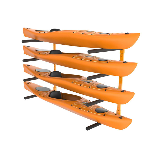 Wall Kayak Storage Rack, 4-Capacity Wall Mounted Kayak Holders for Kayak Canoe Paddle Board, Kayak  E415-BGS4G0000000MMS6PV0