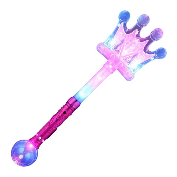 Light Up Crystal Crown Prism Wand A706-LUCCPW-PK
