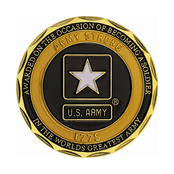 US Army Military Honor Medal Commemorative Gold Plated Coin A706-USAMACPC-GD