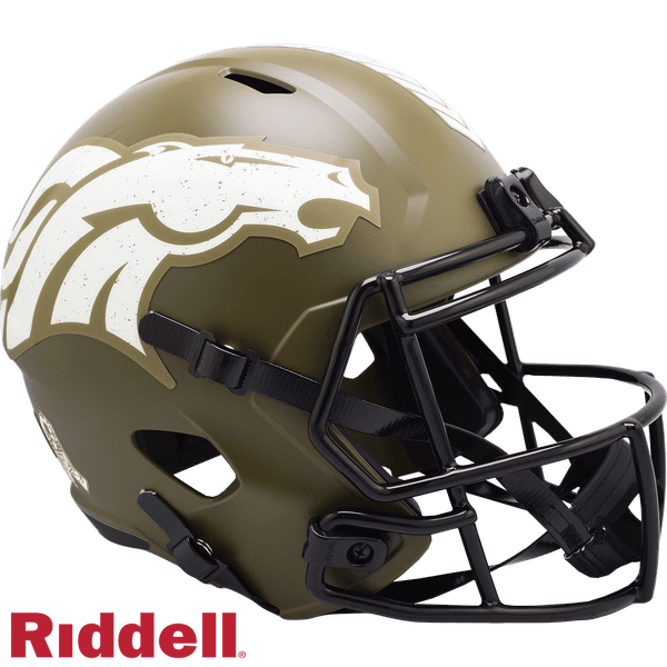 Denver Broncos Helmet Riddell Replica Full Size Speed Style Salute To Service 2022 Z157-9585563265