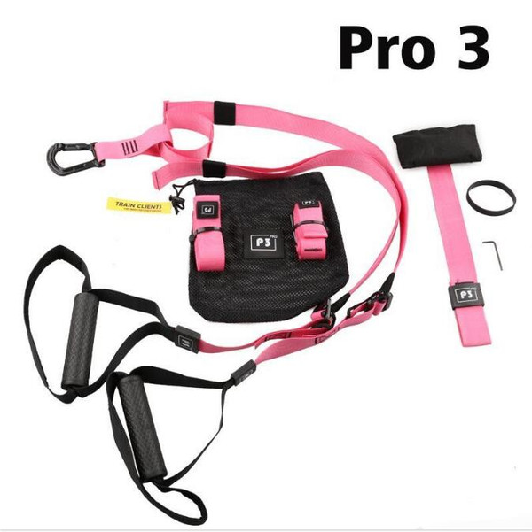 Color: Pink, style: Pro3-2 pcs, quantity:  - Suspension Training System Resistance Band Q119-CJYDQTJM00094-Pink-Pro3-2 pcs