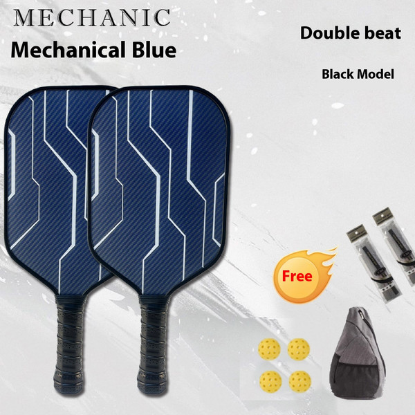 Style: B, Color: Mechanical blue and black - Peak Racket Plate Kevlar Carbon Fiber Frosted Peak Rac Q119-CJYD254371213MN