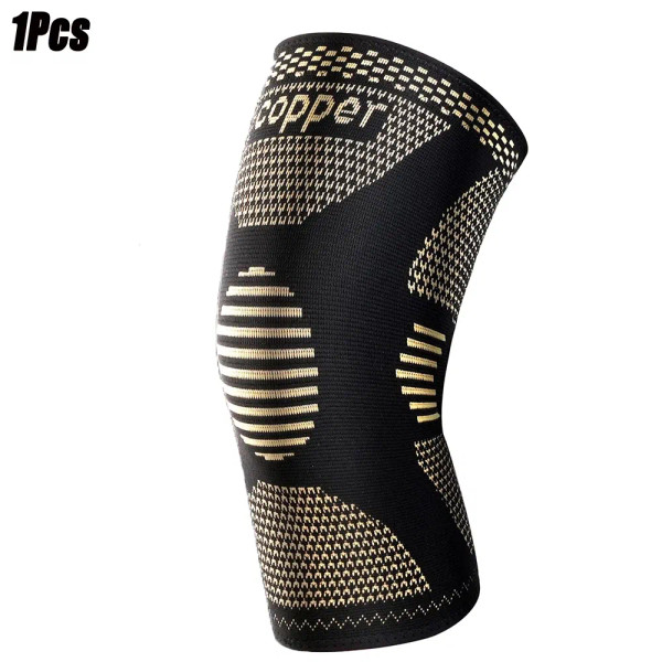 Color: Yellow, Size: M - Copper Knee Brace for Arthritis Pain & Support-Copper Knee Sleeve for knee F640-12000033644481835