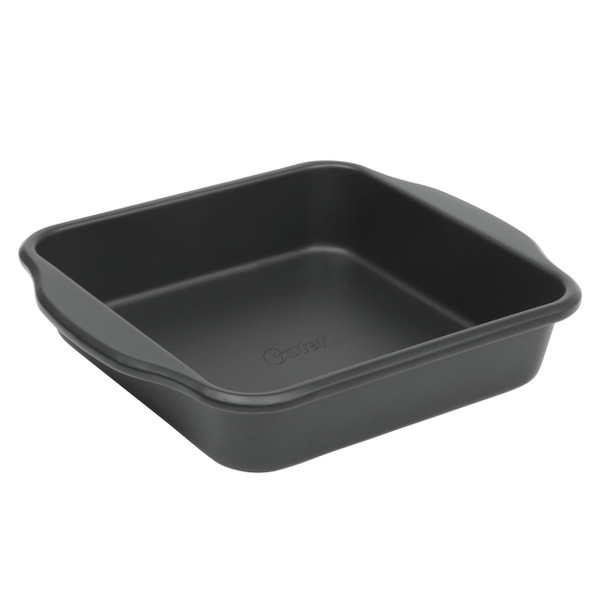 Oster Teston Platinum Collection 8 Inch Nonstick Carbon Steel Square Cake Pan in Matte Black D970-143742.01