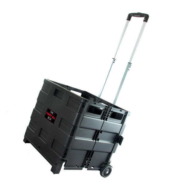 Elama Home Heavy Duty Carry All Easy Folding Cart with Lid D970-ONEBOXCARRYALL