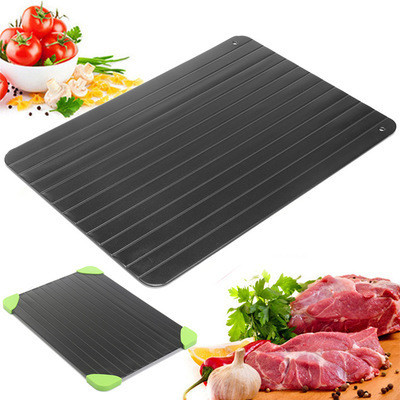 Color: Green, Size: 23x16.5x0.2cm - Frozen Quick Thawing Plate Kitchen Aluminum Alloy Thawing Plate Q119-CJCJ105562804DW