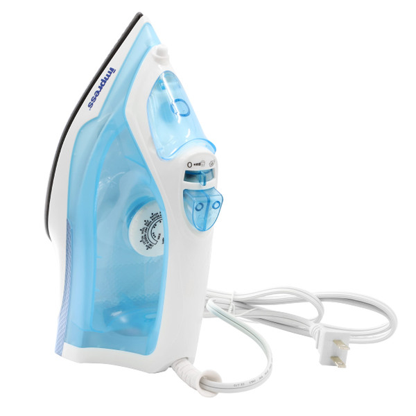 Impress Mid-Sized Spray Steam and Dry Iron in Blue with Nonstick Soleplate D970-IM-22B
