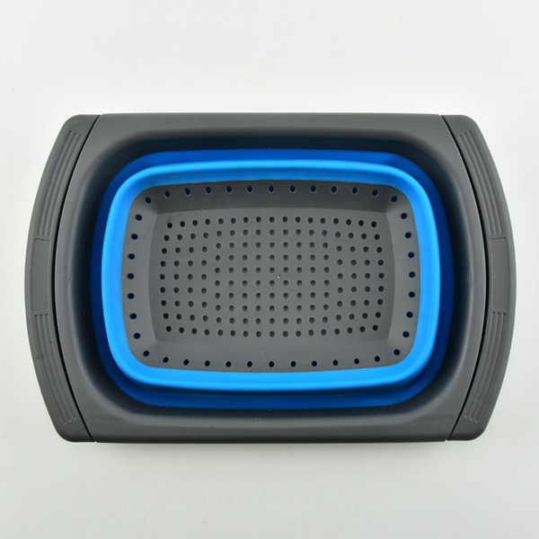 Silicone Collapsible Retractable Drain Basin With Handles Kitchen Foldable Water Filter Filter Mesh Q119-CJCJ1117172