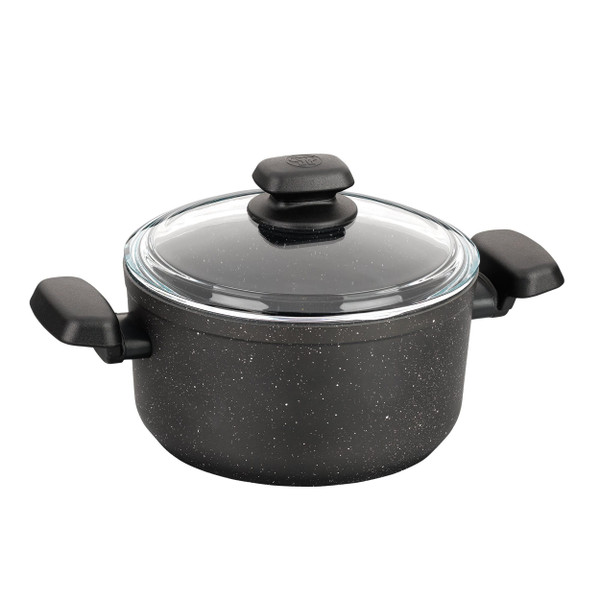 Korkmaz Ornella 2 Piece 5 Liter Aluminum Nonstick Casserole Dish with Lid D970-A1342