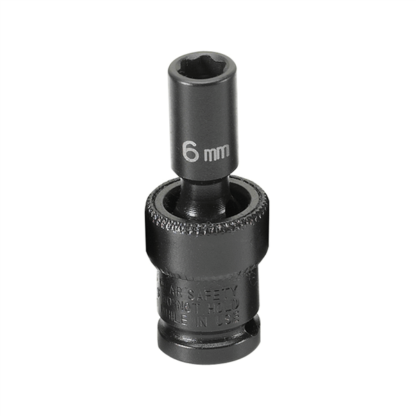 Grey Pneumatic 1/4" Surface Drive x 6mm Standard Universal Socket T398-GRE906UMS