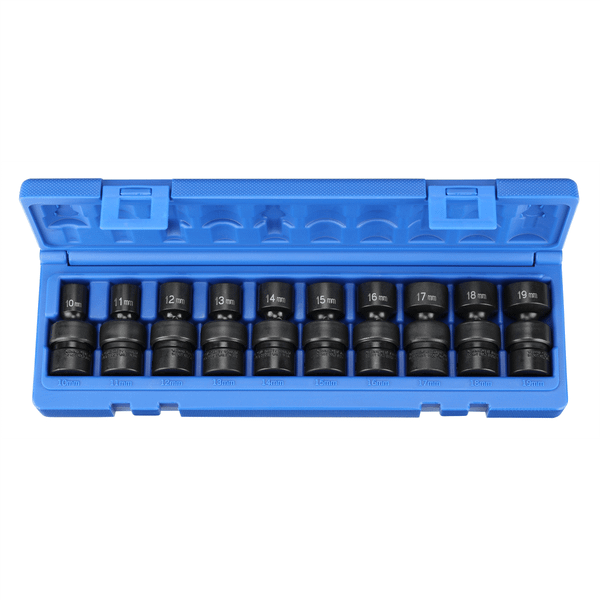 Grey Pneumatic 3/8" Drive 10 Piece Universal Metric Set T398-GRE1210UM
