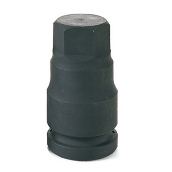 Grey Pneumatic 1" Drive x 24mm Hex Driver T398-GRE4924M