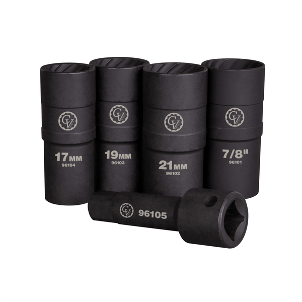 Horizon Tool 5-Piece Lock and Lug Flip Socket Set T398-CAL96100