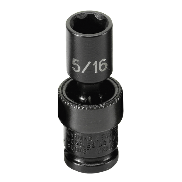 Grey Pneumatic 1/4" Surface Drive x 5/16" Standard Universal Socket T398-GRE910US