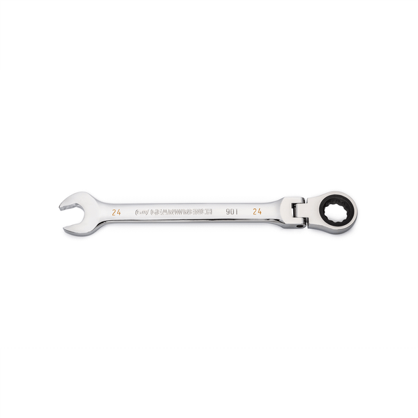 GearWrench 24mm 90-Tooth 12 Point Flex Head Ratcheting Combination Wrench T398-KDT86724