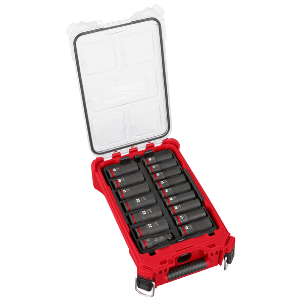 Milwaukee Tool SHOCKWAVE Impact Duty Socket 1/2” Dr 16PC MM PACKOUT Set T398-MLW49-66-6803