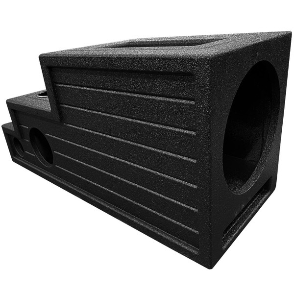 QPower "QBOMB" Single 12" Universal Center Console Vented Empty Woofer Enclosure M119-QBUNIVERSALCC