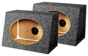 QPower Single 6x9" Sealed Empty Speaker Boxes (Sold in pairs) M119-QTW6X9
