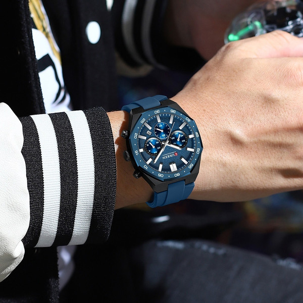 Calendar Waterproof Six-hand Mens Watch Q119-CJNS2820050