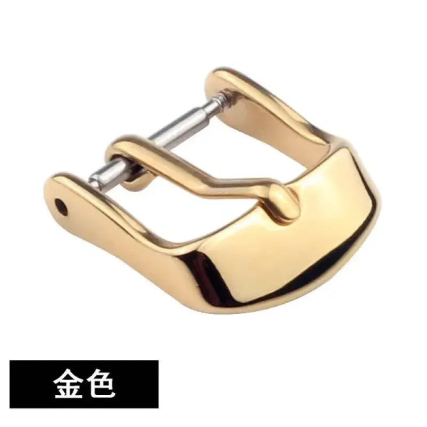 Band Color: Black Gray, Band Width: 10mm, Ships From: CHINA - Stainless Steel Watch Buckle for Leat F640-12000017944954495