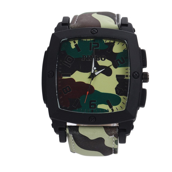 Outdoor Sports Camouflage Watch, Wine Barrel Dial Men's Sports Watch Q119-CJZN1119906