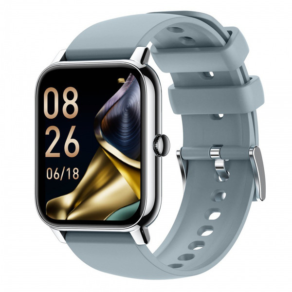 Color: Light Blue - Smart Watch P90 New 185 Square Screen Bluetooth Calling Information Reminder Br Q119-CJJX257829604DW