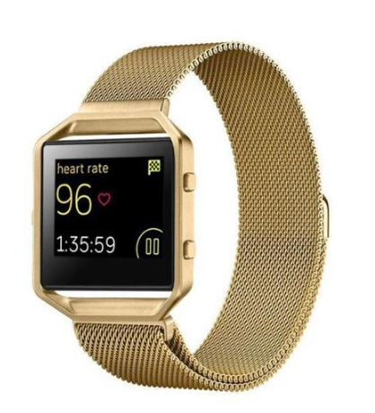 Color: gold - Milanese Stainless Steel Fitbit Blaze Strap Q119-CJZBNSLX00018-gold