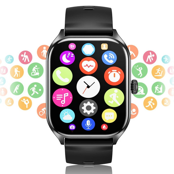 H21 Smart Watch 2.01 Inch Screen Fitness Tracker Waterproof Smartwatch Blood Oxygen Heart Rate Moni K484-PEL_0QYQDSQO