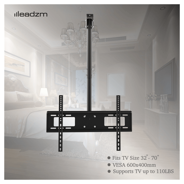 TMC-7006 Ceiling Mount TV Wall Bracket Roof Rack Pole Retractable For 32"-70" Flat Screen T575-S0671269924