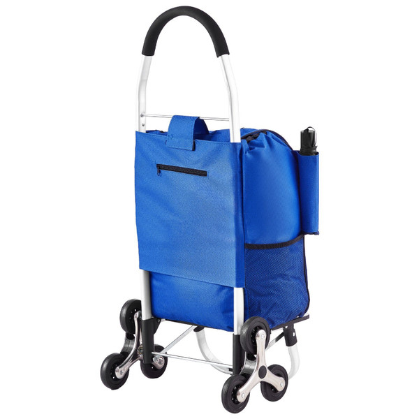 Stair Climber Trolley Dolly, 36L Folding Shopping Cart, Grocery Cart Trolley Laundry Stair Climbing E415-GWSPLCHSHJLSKAMT1V0