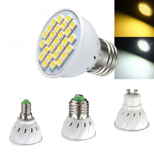 E14 E27 GU10 MR16 4W LED Bulbs SMD 5050 Pure White Warm White Spot Lightt Bulbs 320LM AC110 AC220V C122-1101829