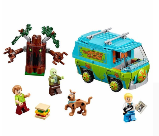 Style: Car - Scooby Doo Series Mystery Machine Children's Assembling Educational Toys Q119-CJWJWJYZ00946-Car