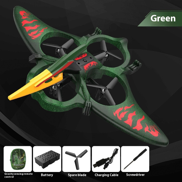 Color: Green Single Gesture Version - Bubble Plane Gliding Four-axis Unmanned Aerial Vehicle Q119-CJYD200225304DW