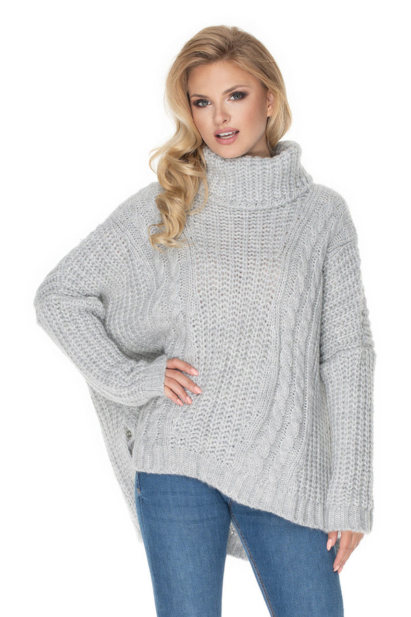 grey - Turtleneck model 135311 PeeKaBoo U704-135311