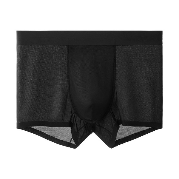 New Style Ice Silk Mesh Breathable Antibacterial Seamless Sexy Men's Boxer Briefs Q119-CJYD1169893