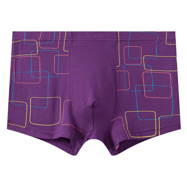 Color: Purple, Size: 3XL - Personality Trendy Breathable Four-corner Shorts With Head Slits Plus Si Q119-CJYD115485220TG