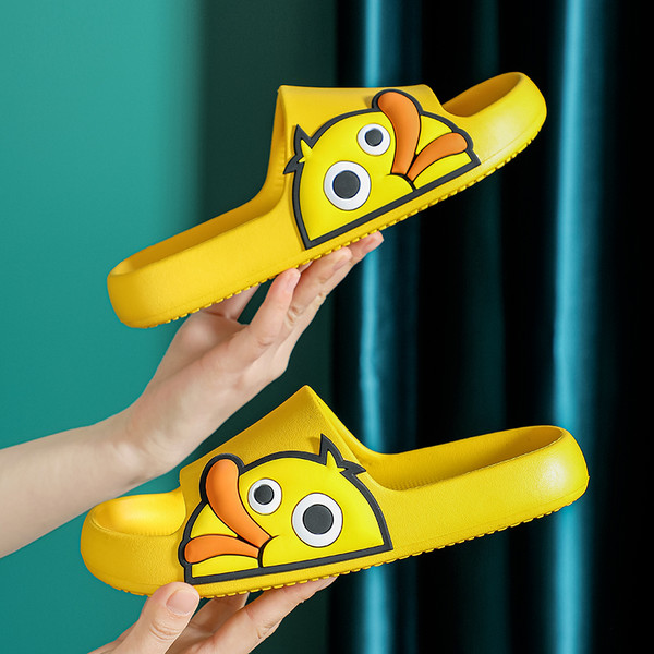 Color: Yellow, Shoe size: 35or36 - Sandals And Slippers Non-slip Home Indoor Bathroom Thick Cute Sl Q119-CJNS122687901AZ