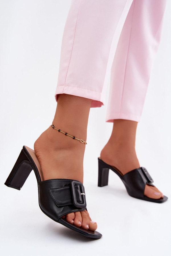 black - Heeled sandals model 228371 Step in style U704-228371