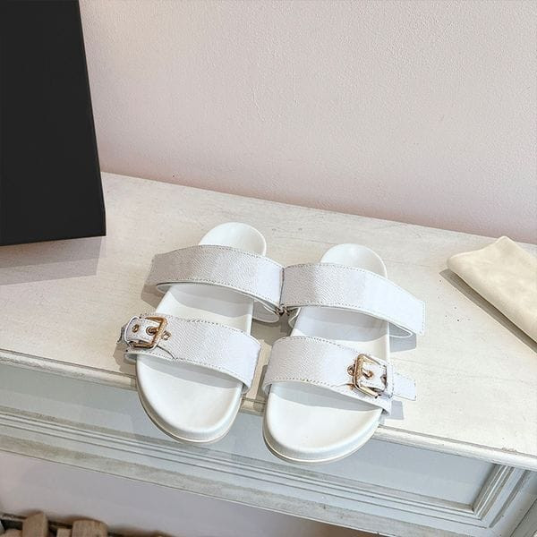 Color: A4 - Size: Woman US5=UK3.5=EU36 - Adult: yes - Designer Mules Fashion Sunset Flat Sandals Fo Y829-1365818424916586569